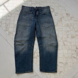 Nili Lotan Shon Cropped Jeans Classic Wash 27